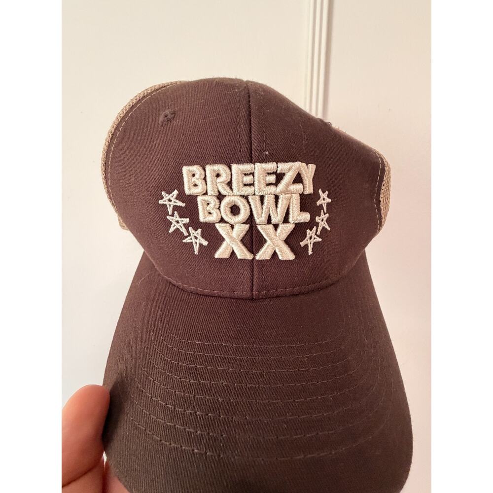 Chris Brown Tour Merch 20 Years Breezy Bowl XX Trucker Hat Snapback Cap Brown - Picture 7 of 7